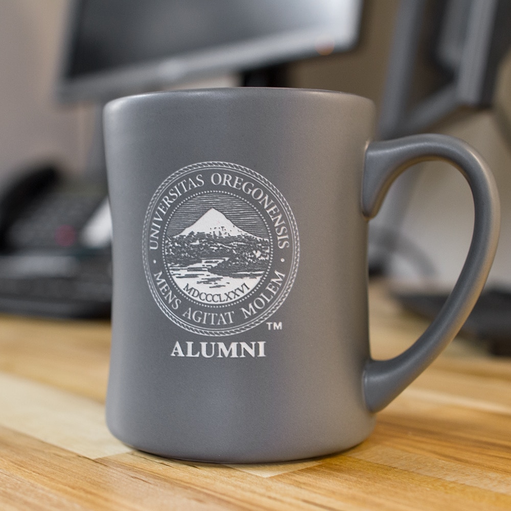 Matte, Oregon Seal, Alumni, Mug